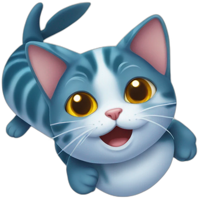Katze mit Fisch emoji