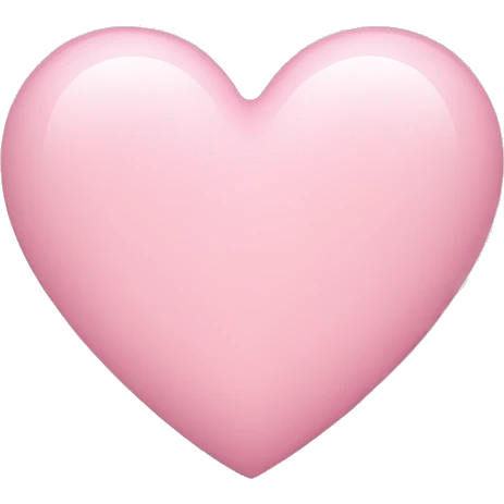 Light pink heart emoji