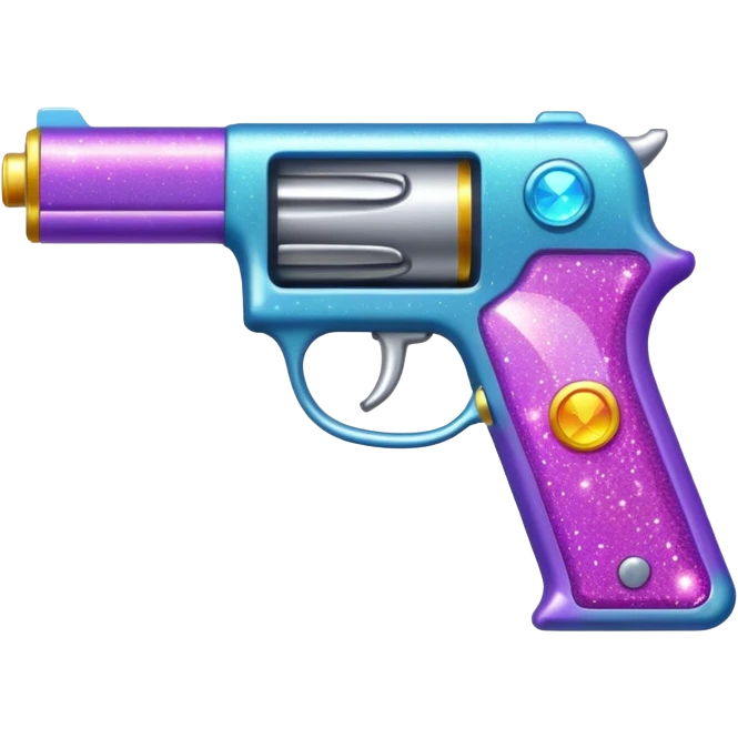 glitter gun emoji