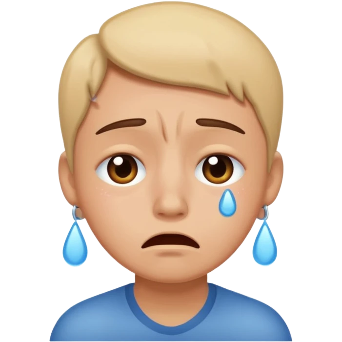 pleasing while crying emoji