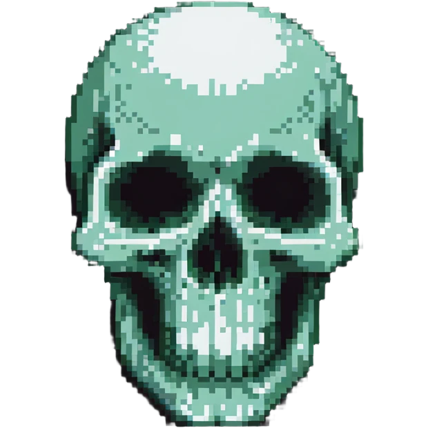 Punisher skull logo, intimidating skull symbol emoji
