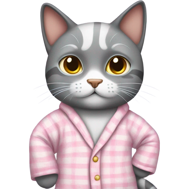 Cat in pyjamas  emoji