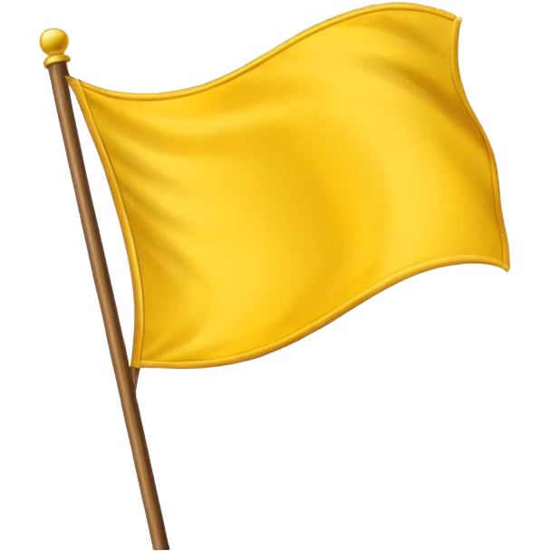 Create a yellow flag  emoji