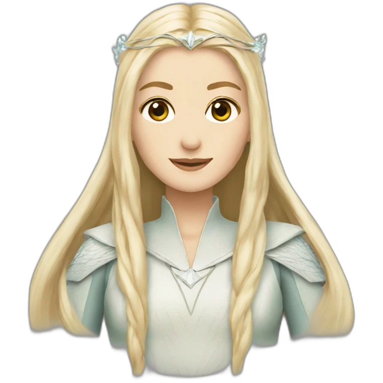 galadriel straight hair emoji