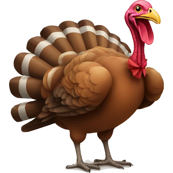 Turkey getting drunk emoji