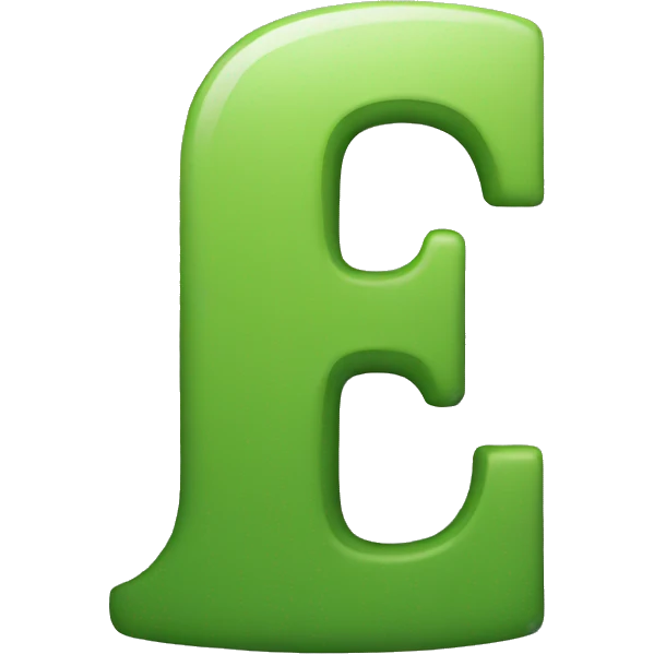 letter E emoji