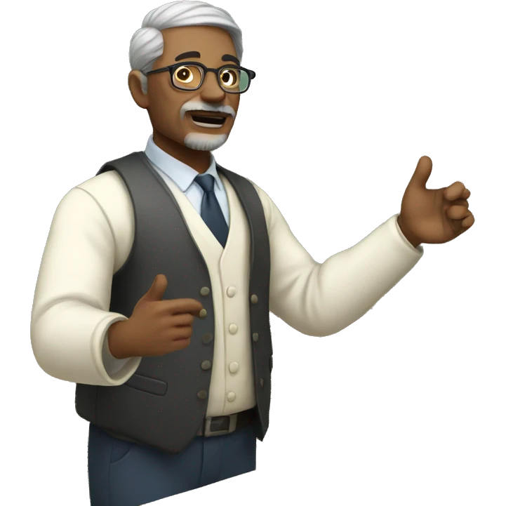 A professor teaching in class emoji