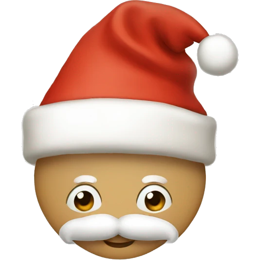 Beige Santa hat emoji