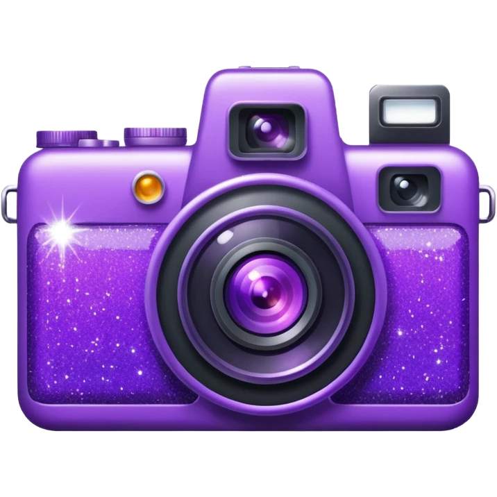 Glitter Camera Purple emoji