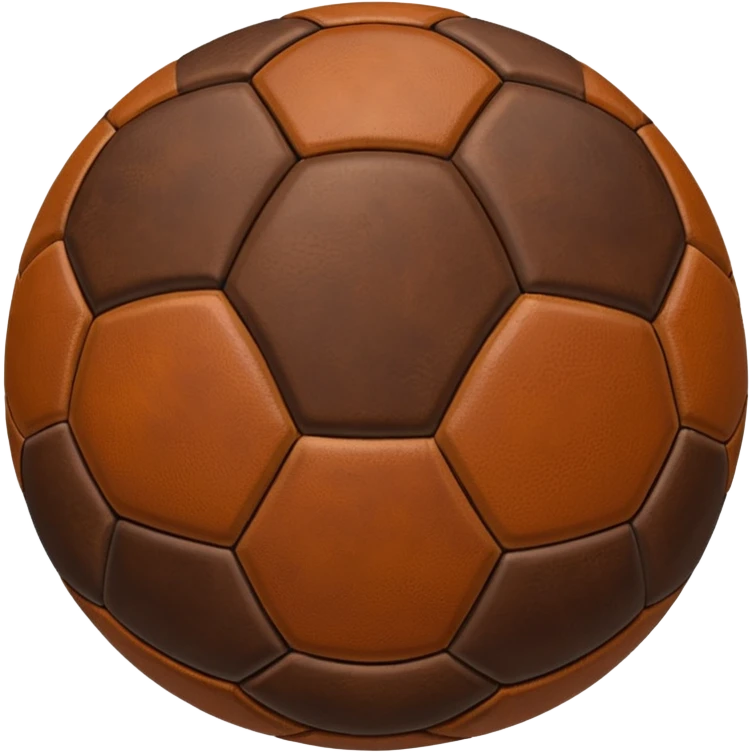 1800's brown soccer ball emoji