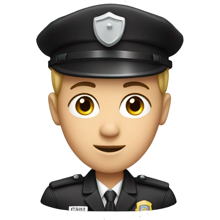 face, gender-neutral security guard emoji