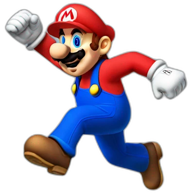 Mario jumping emoji