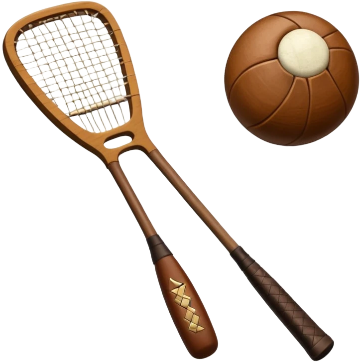 Hurley and sliotar as in what's used for the Irish sport  emoji