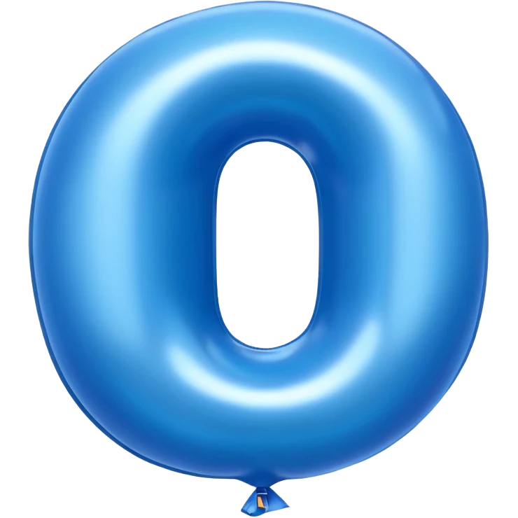 one balloon that has a shape of three (3) on the left side and another one that has a shape of a zero (0) on the right side. both of them have a blue color. i want it to have a birthday vibe emoji