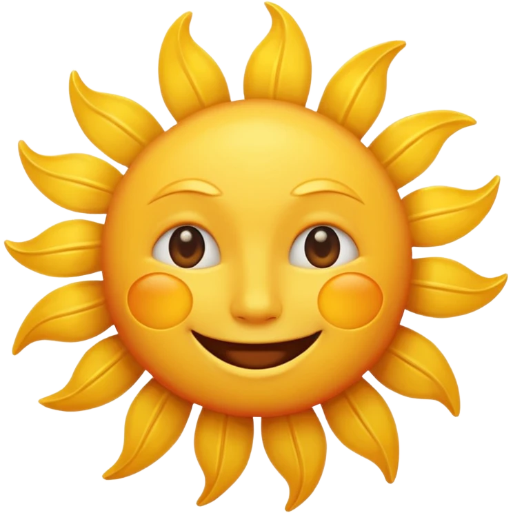 Smiling sun emoji