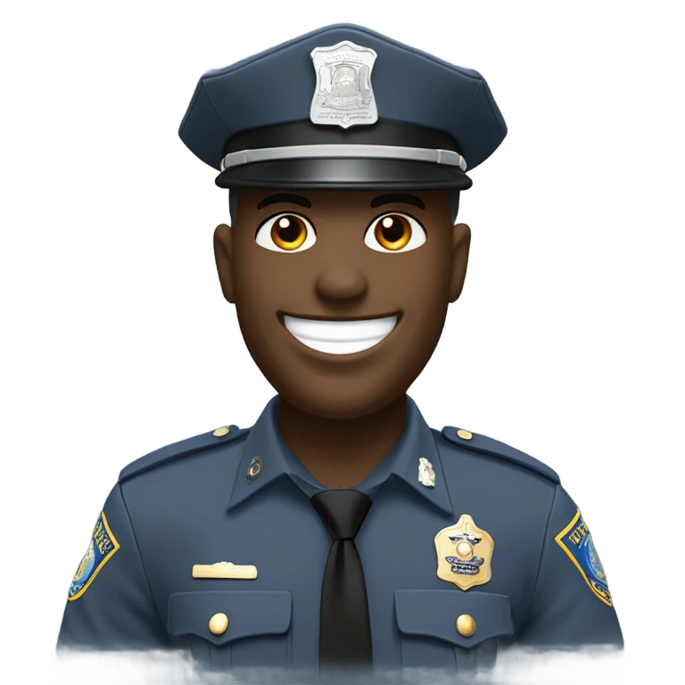 New York State trooper laughing emoji