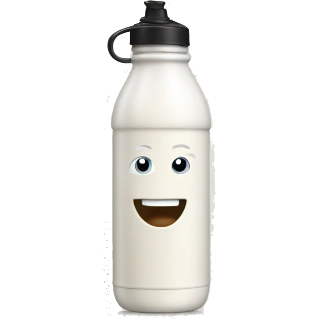 A cream water bottle emoji