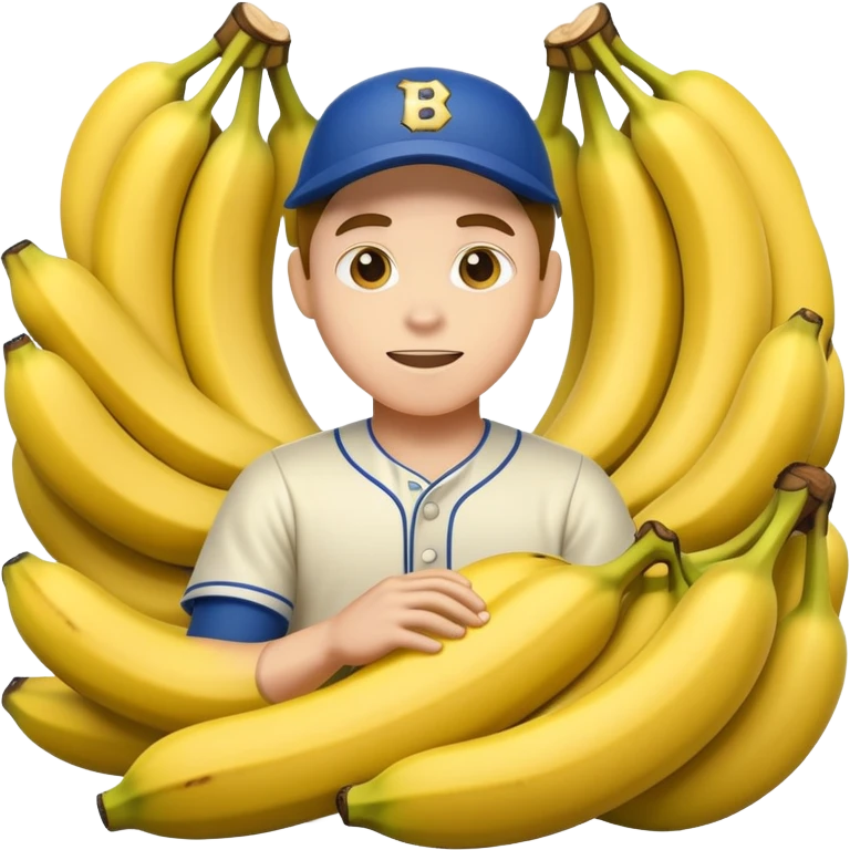 baseball player in yellow bananas emoji