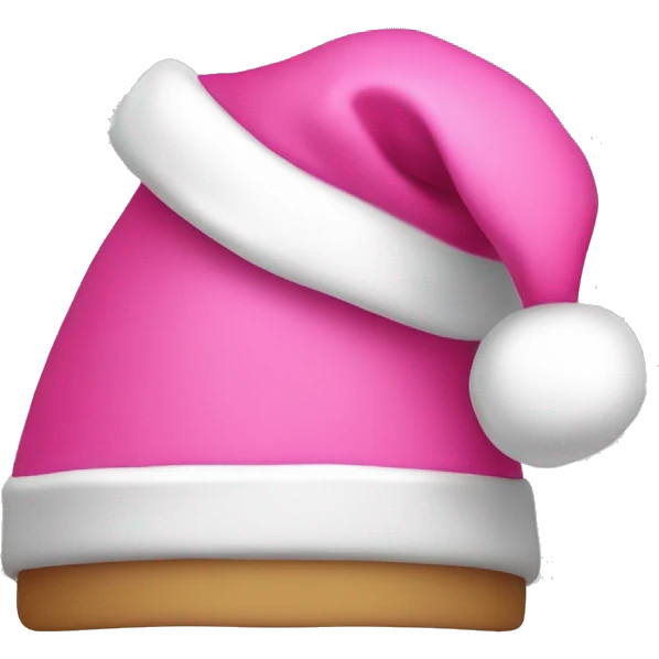 Pink Santa hat emoji