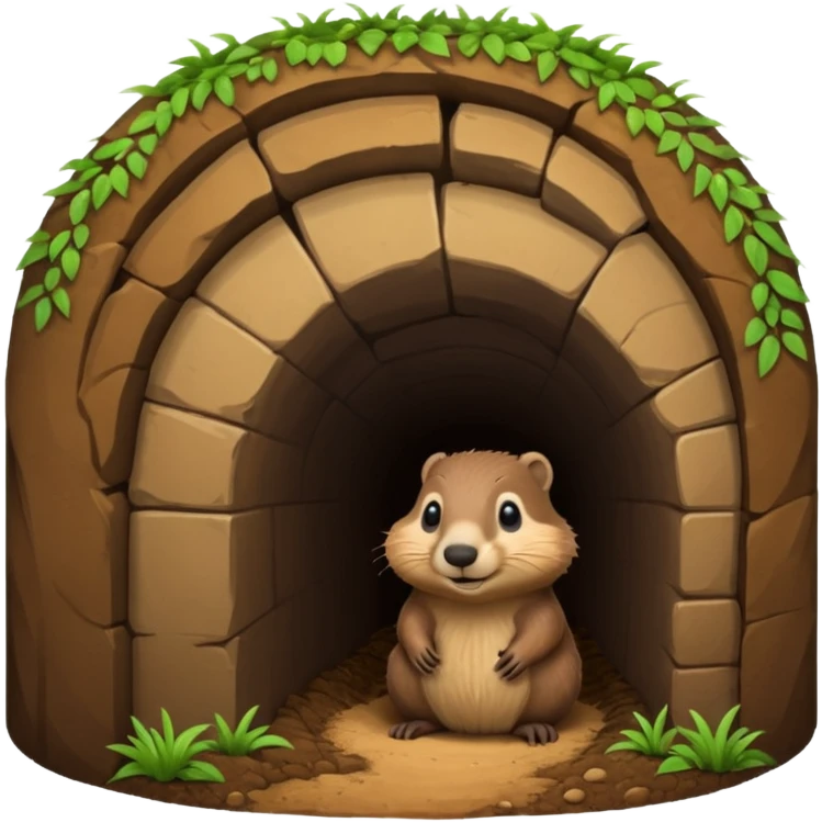 groundhog burrow emoji