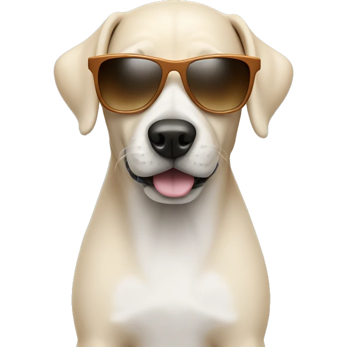 Dog with sun glasses  emoji