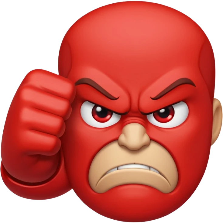 thumbs down with red lines for emphasis emoji