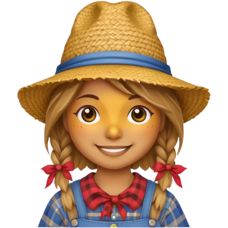 cute girl scarecrow emoji emoji