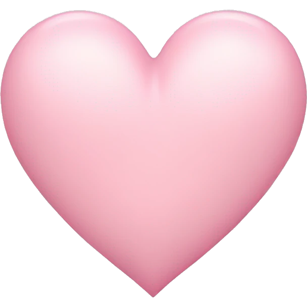 Light pink heart emoji