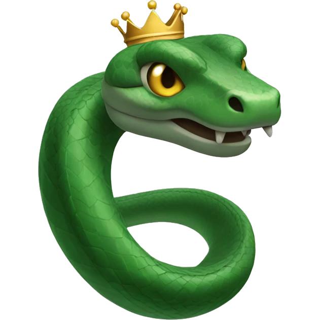 snake with a crown emoji