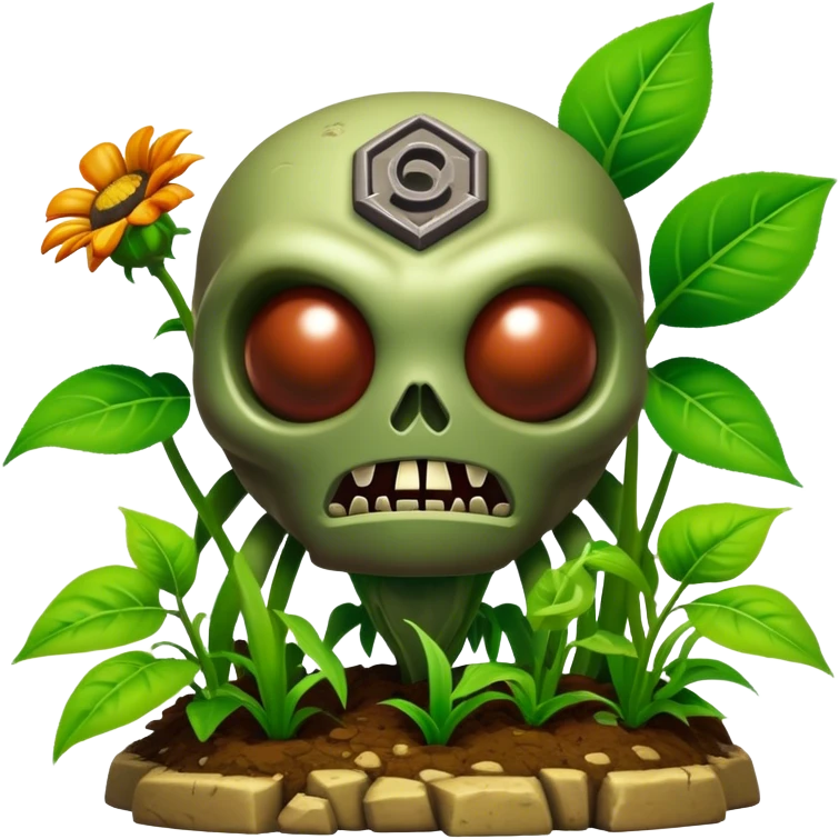 3D, cinematic ultra detailed 32k HD Doom srhoom in pvz 1 emoji