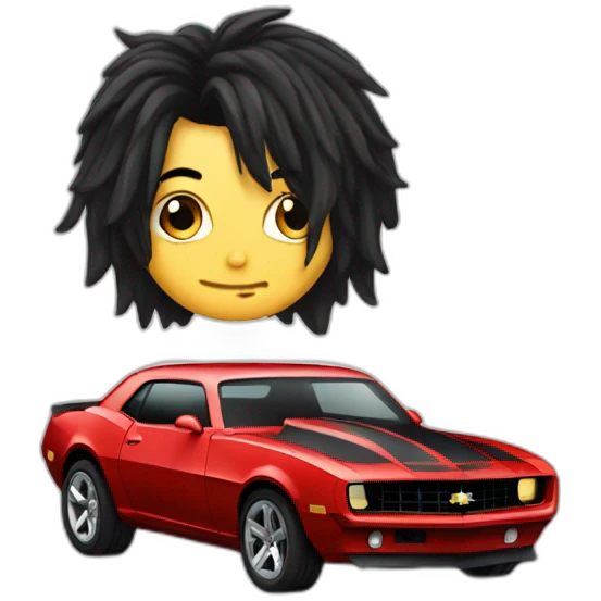 camaro with emo hair emoji