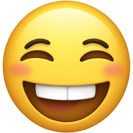 Laughing emoji with a funny face emoji