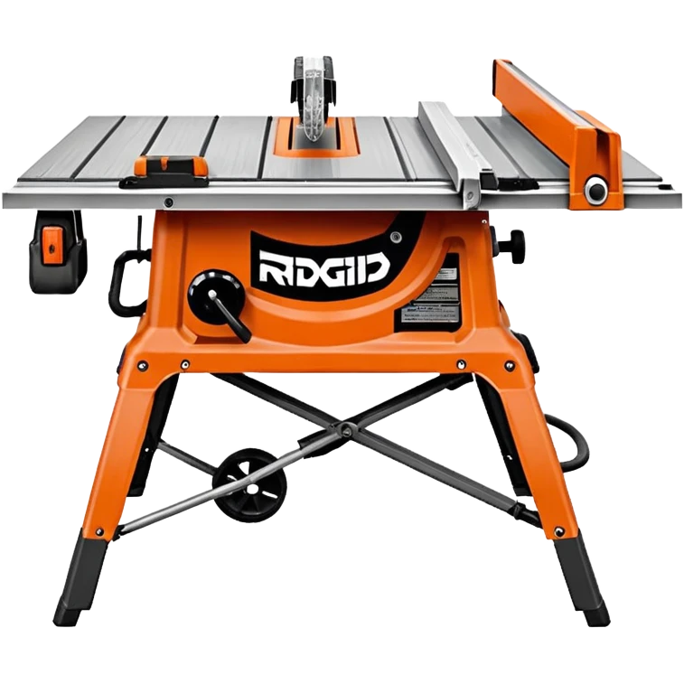 RIDGID 10″ Jobsite Table Saw, side view emoji