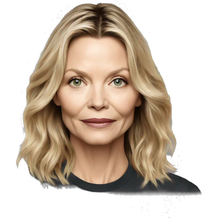 michelle pfeiffer wearing tee emoji