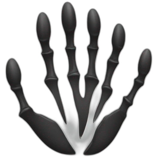 Claw scratch black emoji