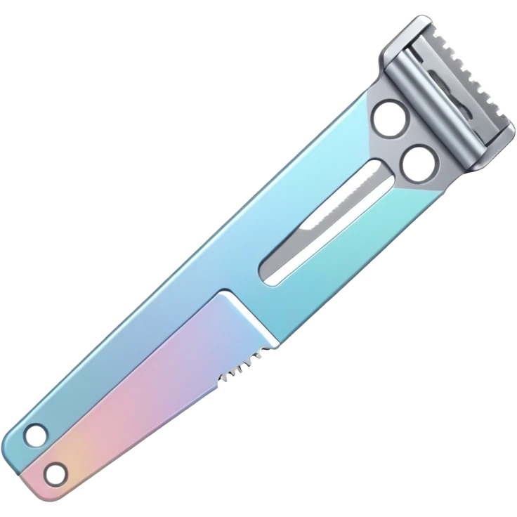 pastel razor blade emoji
