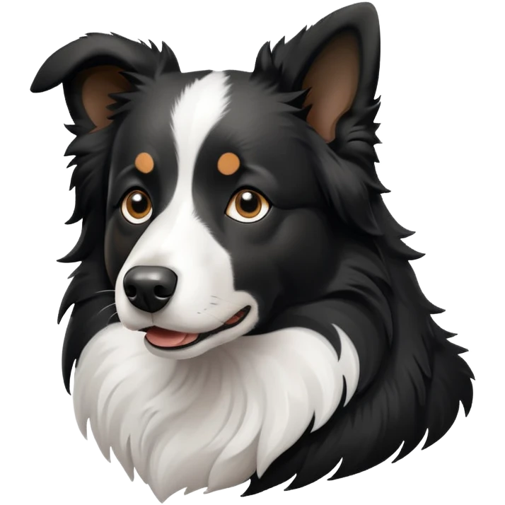 Border collie named Sherlock  emoji