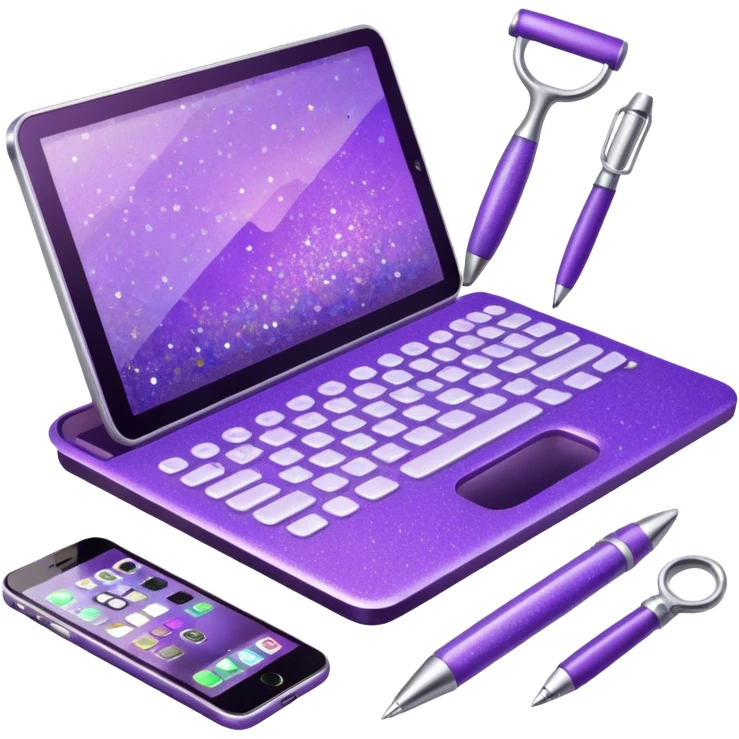 Purple Glitter administrator tools emoji