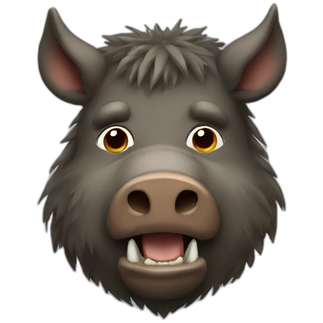 boar with beard emoji