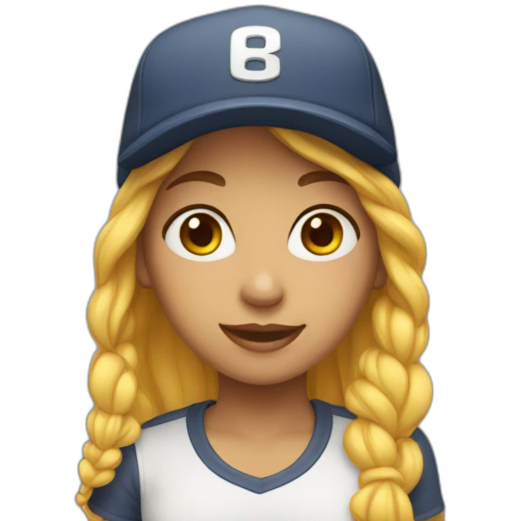 Girl with a cap emoji
