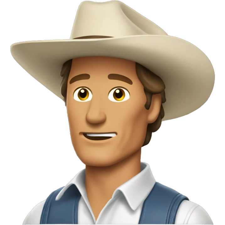 Matthew McConaughey cowboy hat emoji