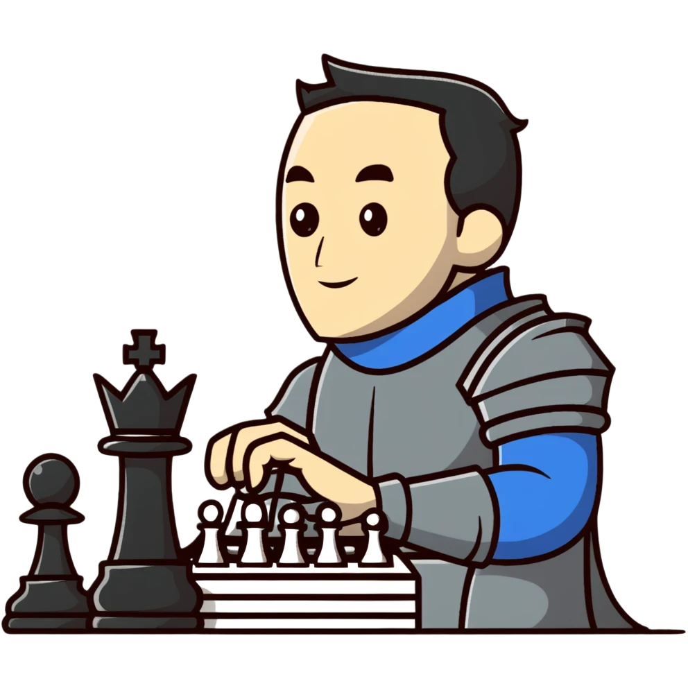 Cullen Rutherford playing chess emoji