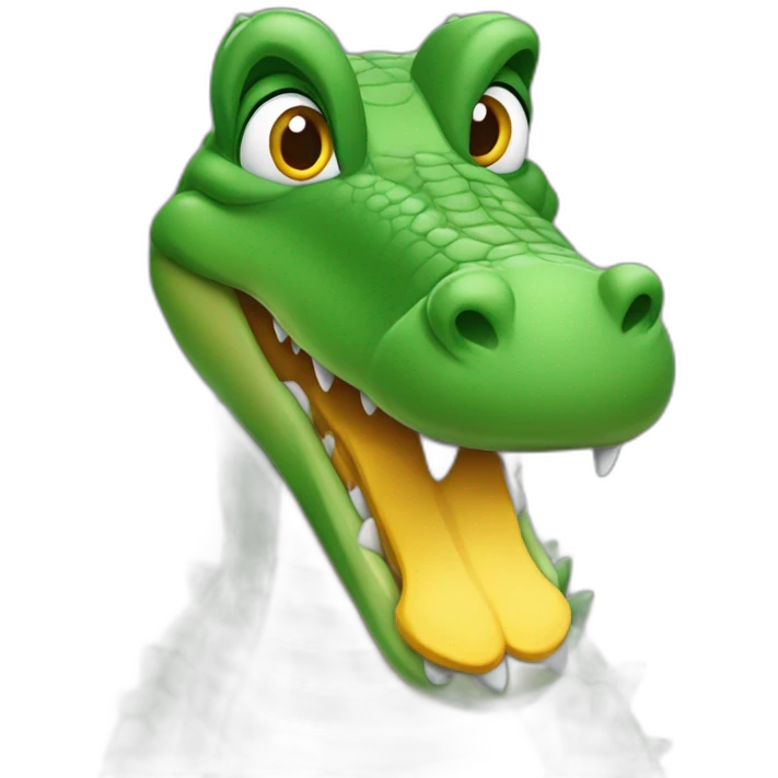 Un alligator qui s'accouple avec une poule emoji