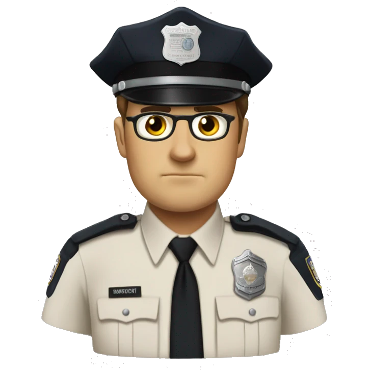 Dwight schrute police uniform emoji
