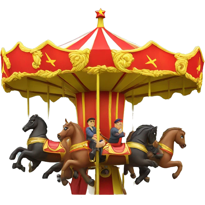communist on a carousel emoji