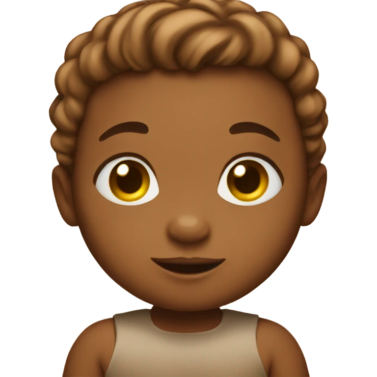 brown baby emoji
