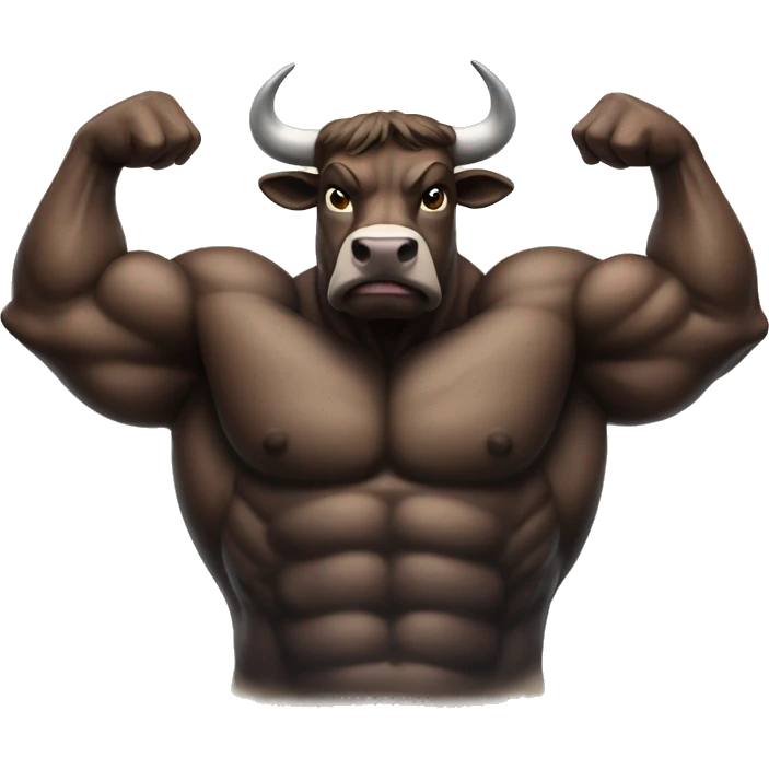 A Muscular bull emoji
