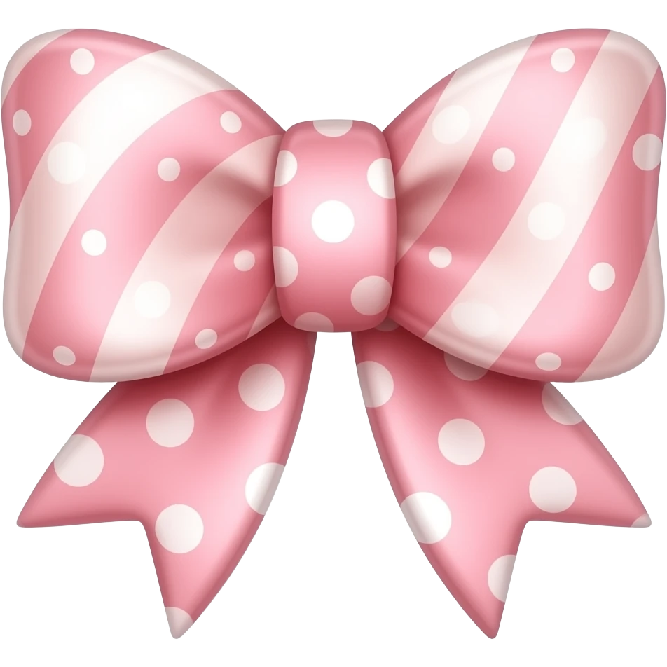 Glow Marshmallow bow emoji