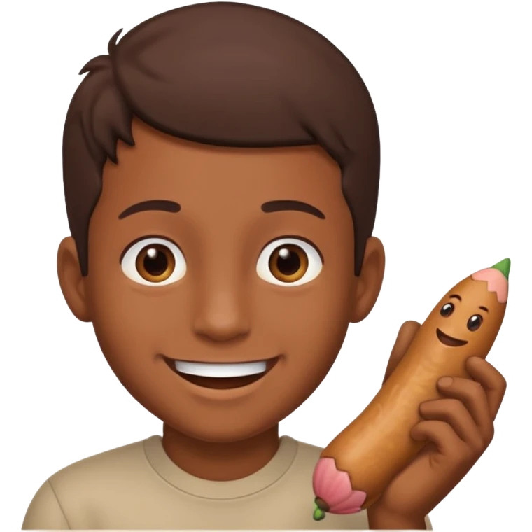 Boy having penis out emoji
