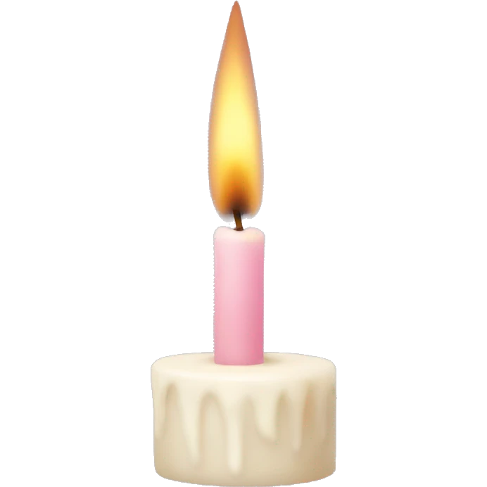 Aesthetic candle emoji